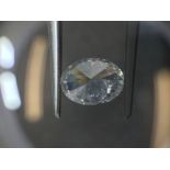 1.20ct oval cut diamond. F colour, SI2 clarity. No certification .Valued at £10920For more