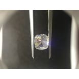 1.00ct cushion cut diamond. E colour, VS2 clarity. 5.86 x 5.36 x 3.55mm. GIA certification _