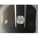 1.80ct cushion cut diamond. G colour, Si2 clarity. No certification. Valued at £21050For more