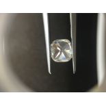 1.26ct cushion cut diamond. I colour, VS1 clarity. 6.53 x 6.05 x 3.88mm. IGI certification _