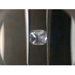 1.22ct cushion cut diamond. D colour, Si2 clarity. 6.25 X 5.54 x 3.84mm. GIA certification -
