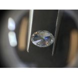 1.00ct oval cut diamond. E colour, VS1 clarity. GIA certification _ 2207610188. 7.63 x 5.72 x 3.