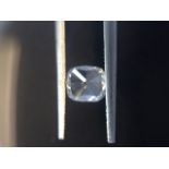 1.01ct cushion cut diamond. D colour, VS2 clarity. 6.17 x 5.48 x 3.56mm. GIA certification _