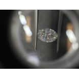 1.08ct oval cut diamond. E colour, VVS2 clarity. No certificate. Valued at £11310For more