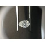 1.00ct pear cut diamond. F colour, VS1 clarity. GIA certification _ 7218942353. 8.48 x 5.60 x 3.