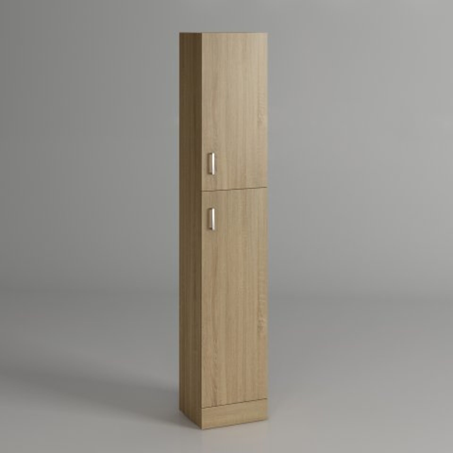 (Z211) 1900x300mm Quartz Oak Effect Tall Storage Cabinet - Floor Standing. RRP £299.99. - Image 3 of 4