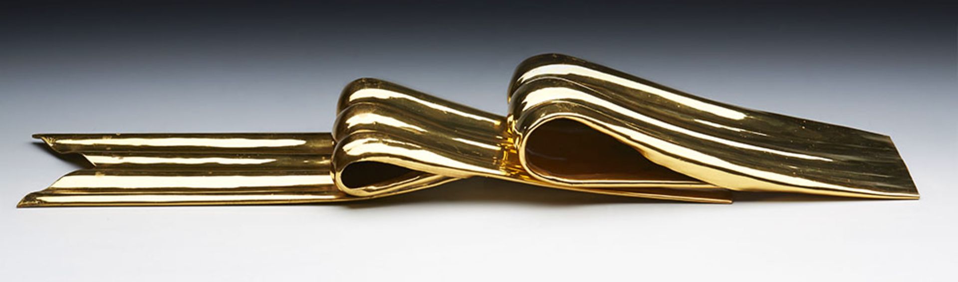 DULANY STUDIO GILT METAL BOW BY HELEN HUGHES EARLY 20TH C. - Image 7 of 11