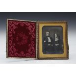 ANTIQUE DAGUERREOTYPE PORTRAIT OF A COUPLE c.1839-1860