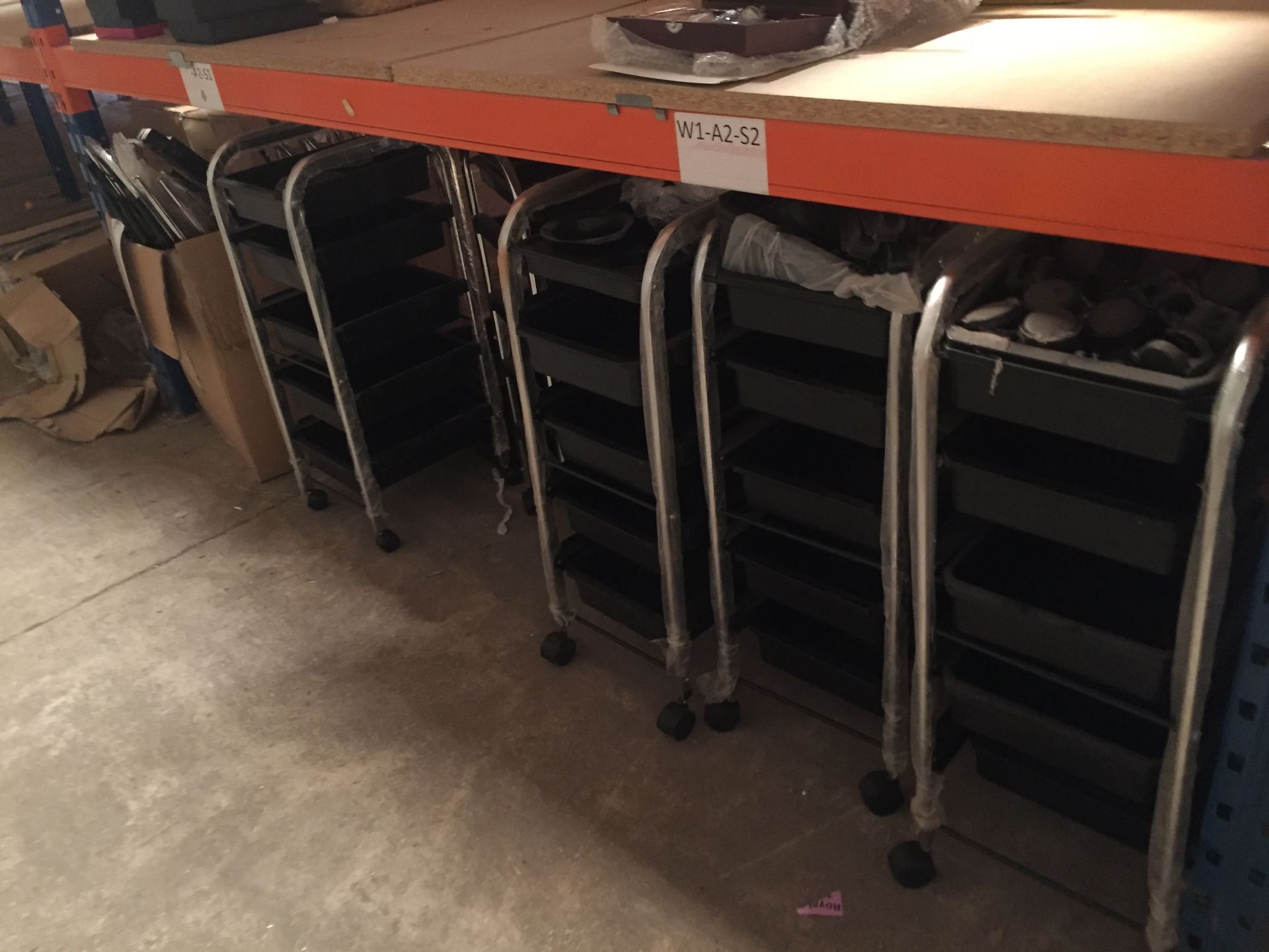 5 Hairdresser Trolleys. Please see photos. All sizes and quantities are approx.