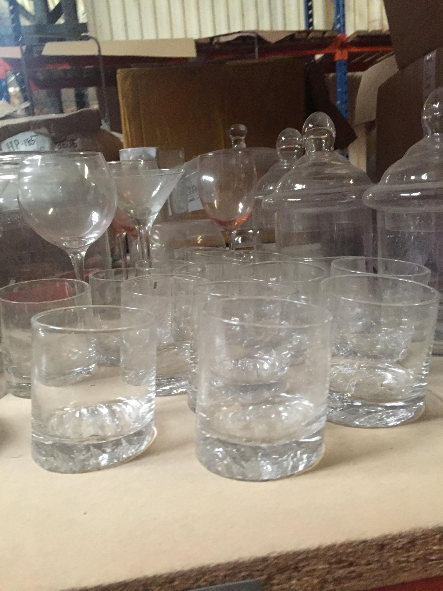 Bay 7. Large Amount Of Mixed Glass Loose. Whisky Glasses, Wine Glasses, Sweet Jars. Over 100 - Image 4 of 16