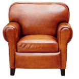 Winston Leather Club Armchair Brown Handmade and crafted