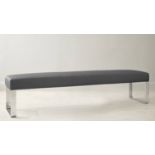 Loop 4 Seater Bench without Backrest - in Cool Grey