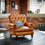 Story High Back Leather Armchair