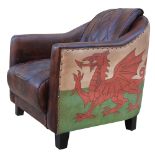 David Welsh Leather Armchair