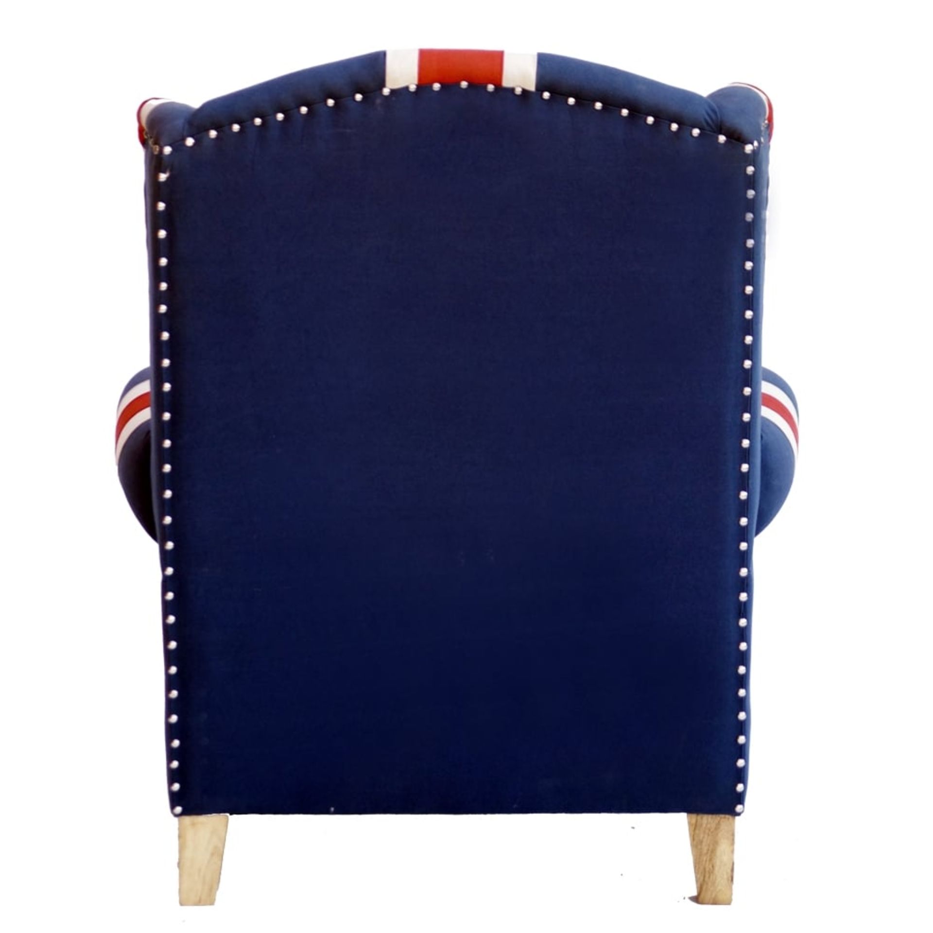 Union Jack Wingback Armchair - Image 5 of 6