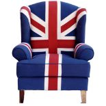 Union Jack Wingback Armchair