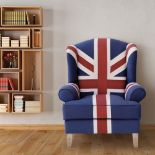 Union Jack Wingback Armchair