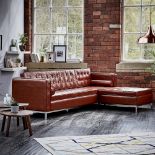 Leather Carpi Left Corner Sofa