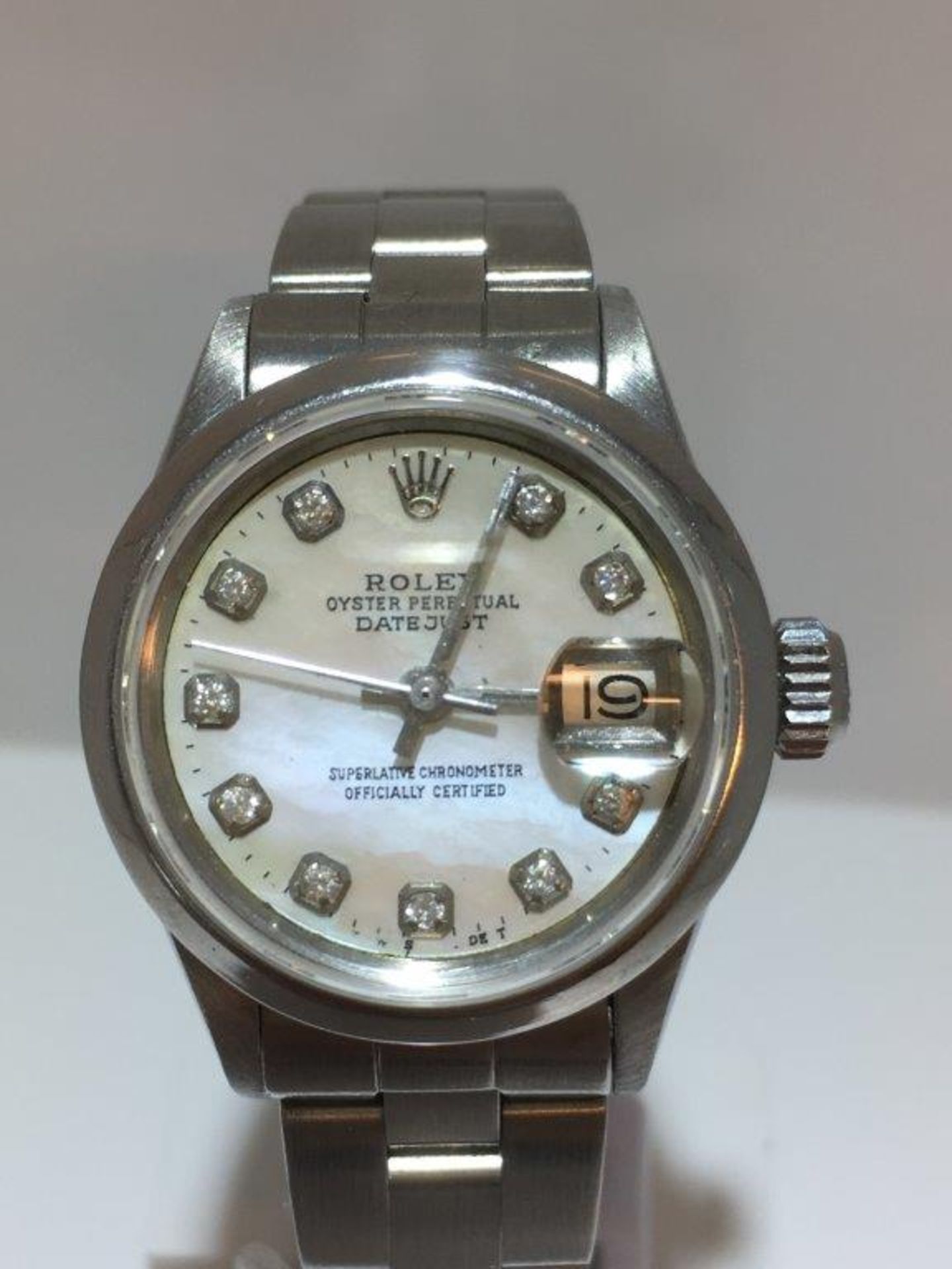 Ladies Rolex Stainless Steel Datejust Bracelet Watch - Image 2 of 4