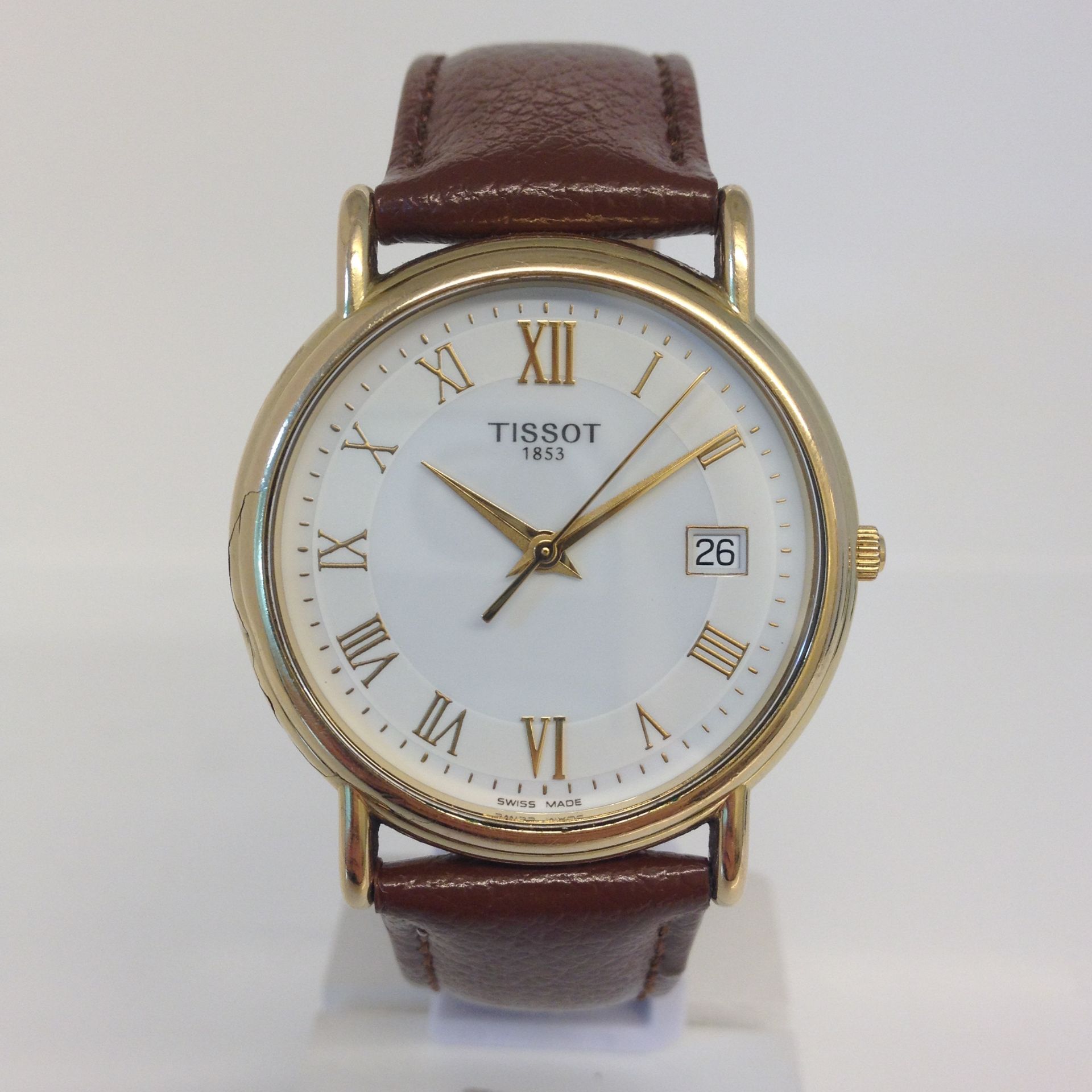18ct Gold gts Tissot watch - Image 3 of 3