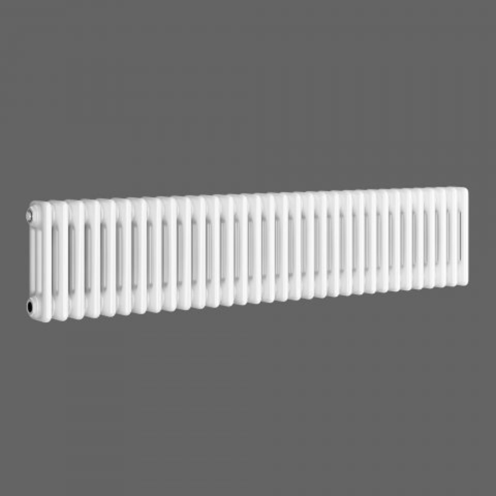 (I73) 300x1458mm White Triple Panel Horizontal Colosseum Traditional Radiator - Premium. RRP £367. - Image 2 of 5