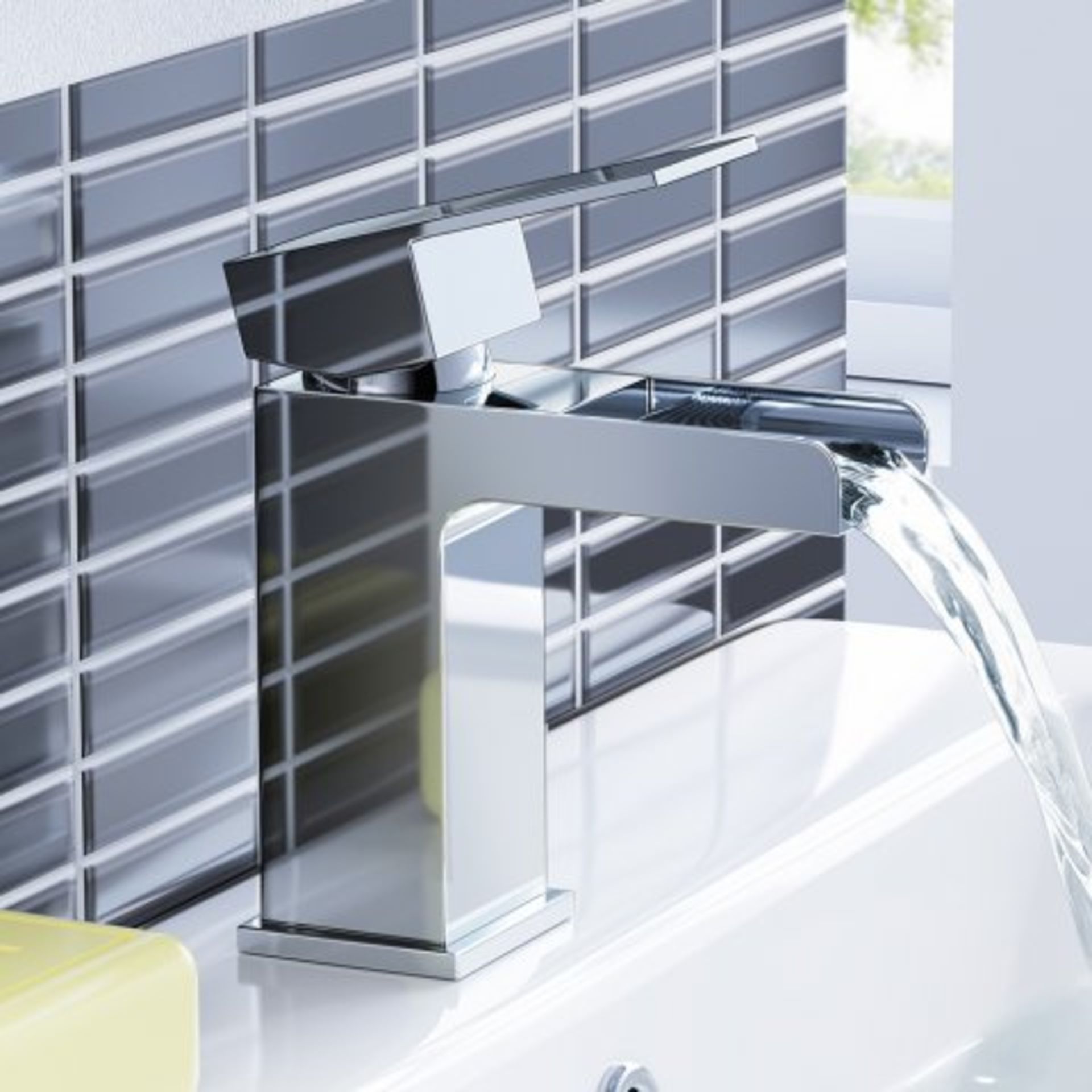 (I64) Niagra II Basin Mixer Tap Waterfall Feature Our range of waterfall taps add a contemporary