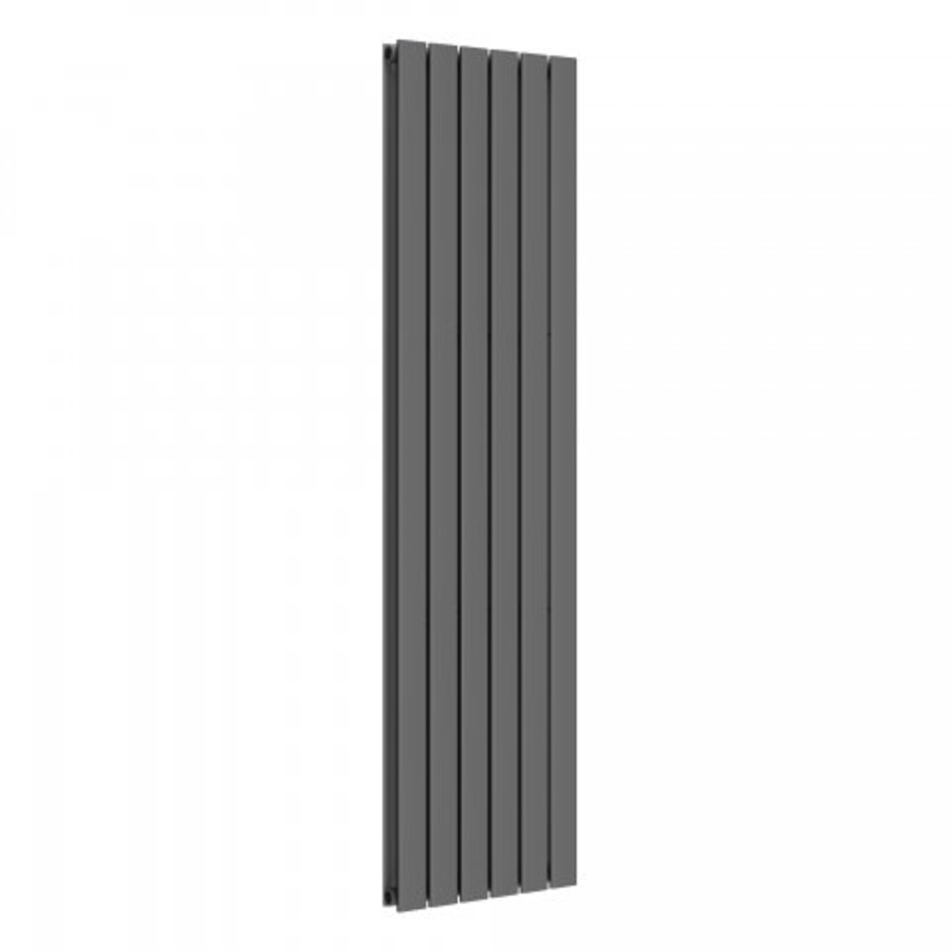 (I116) 1800x458mm Anthracite Double Flat Panel Vertical Radiator - Thera Range. RRP £499.99. - Image 2 of 3