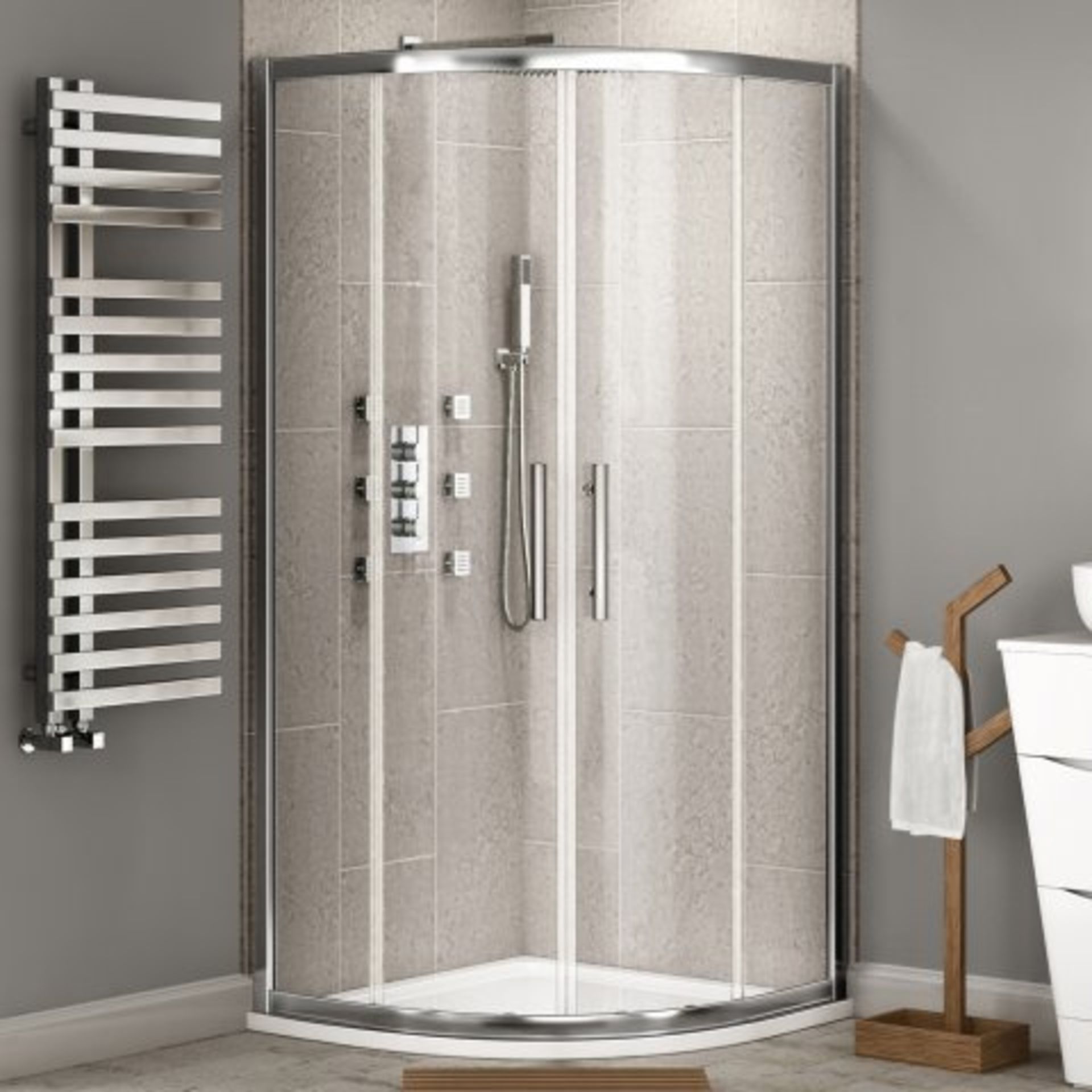 (I16) 800x800mm - 8mm - Premium EasyClean Quadrant Shower Enclosure. RRP £399.99. Do right by your - Image 3 of 5