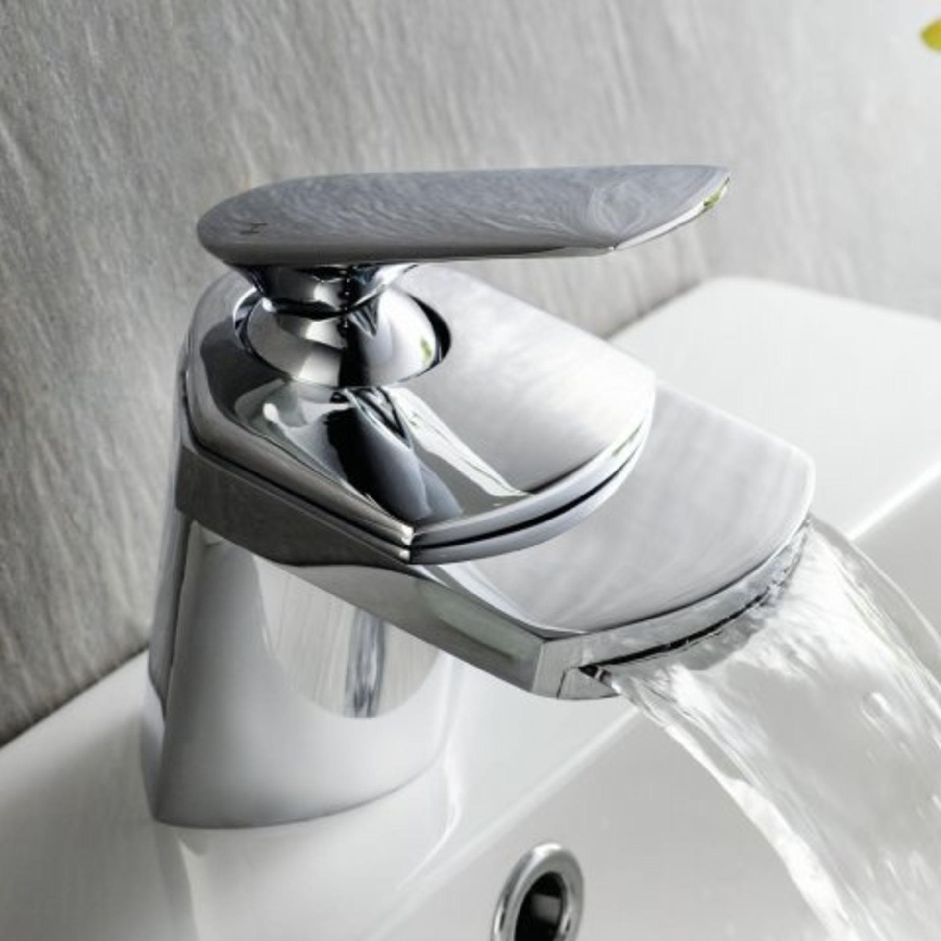 (I99) Oshi Waterfall Basin Mixer Tap Assured Performance Maintenance free technology is incorporated