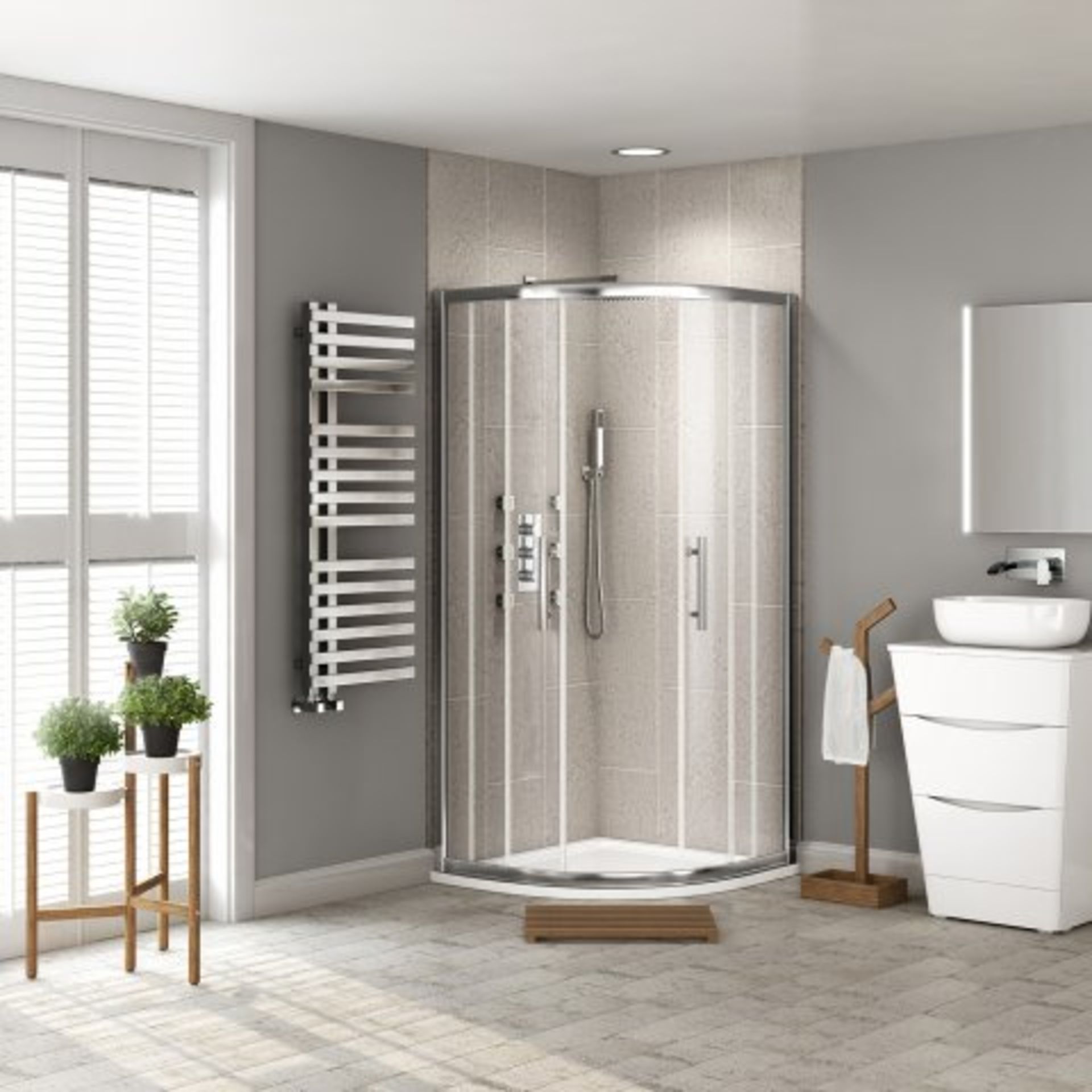 (I16) 800x800mm - 8mm - Premium EasyClean Quadrant Shower Enclosure. RRP £399.99. Do right by your - Image 4 of 5