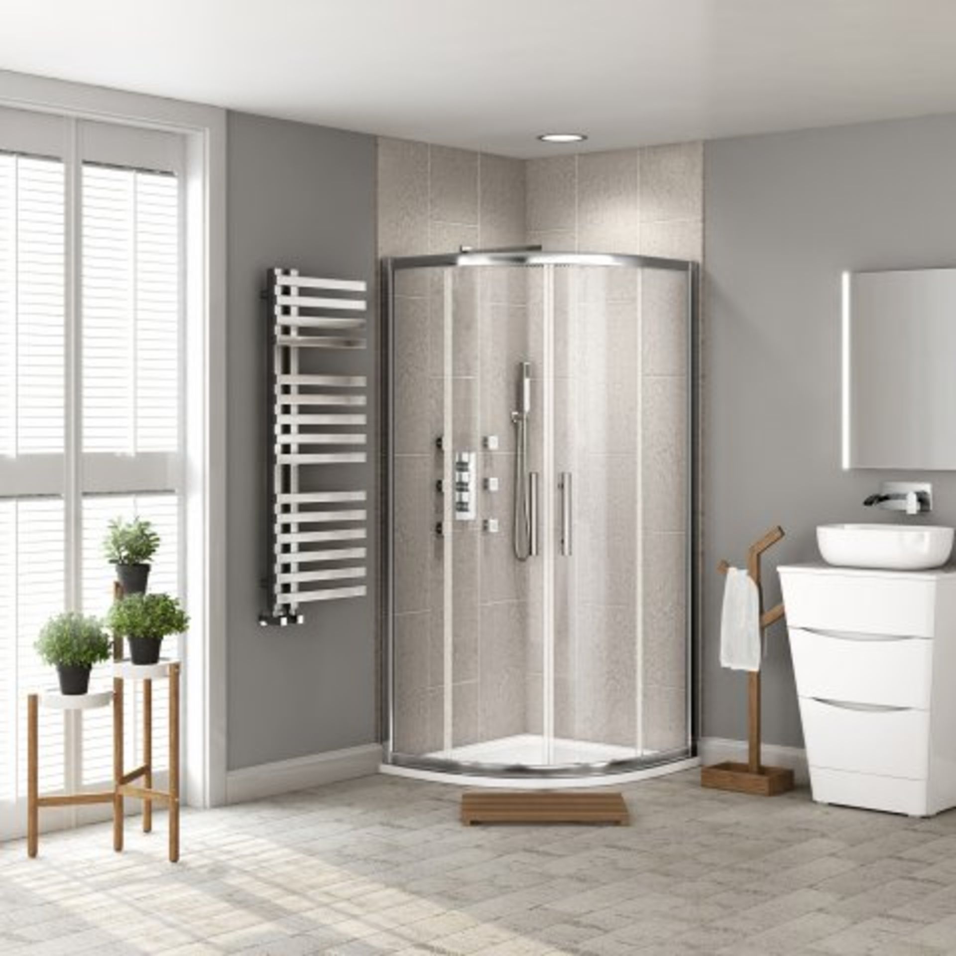 (I16) 800x800mm - 8mm - Premium EasyClean Quadrant Shower Enclosure. RRP £399.99. Do right by your - Image 5 of 5