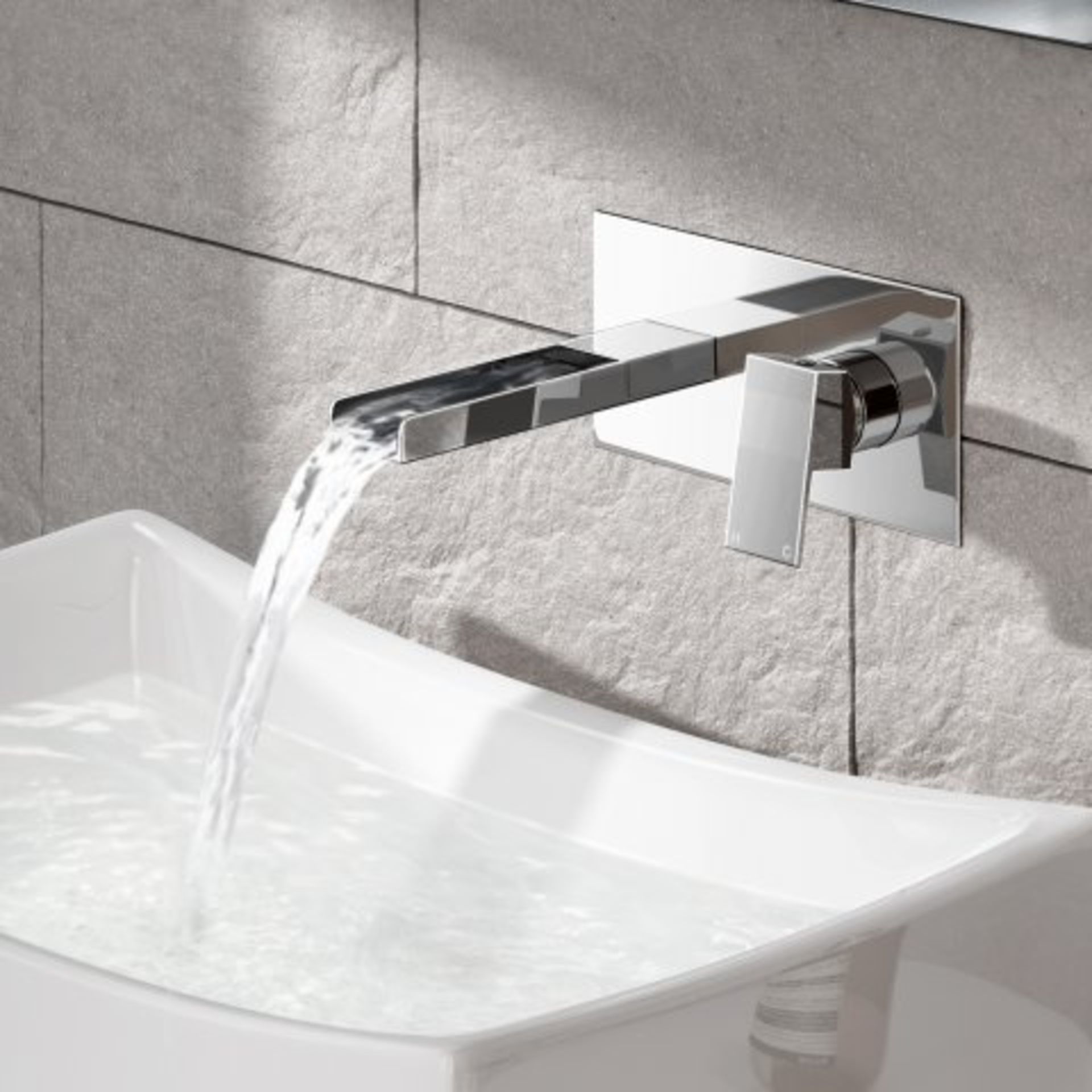 (I125) Niagra II Wall Mounted Basin Mixer Modern design: Our Niagra Range of taps is carefully