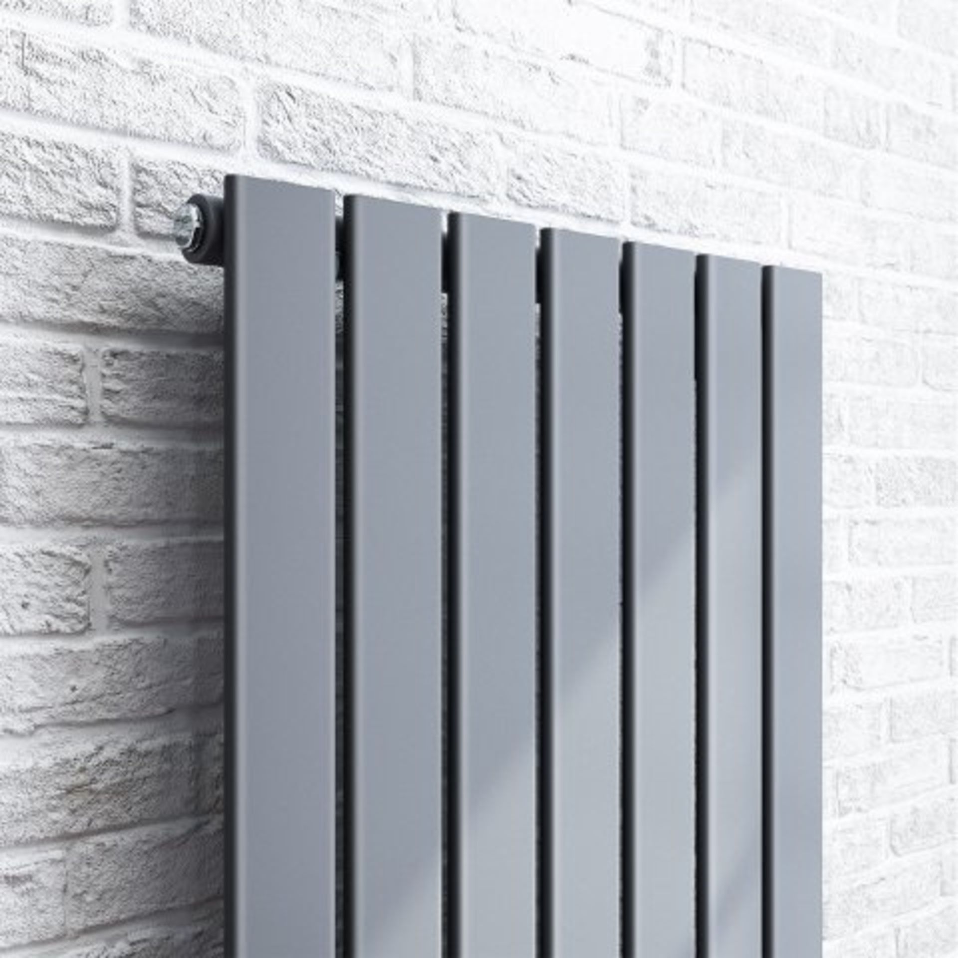 (I120) 1600x532mm Anthracite Single Flat Panel Vertical Radiator - Thera Premium. RRP £299.99. - Image 3 of 4