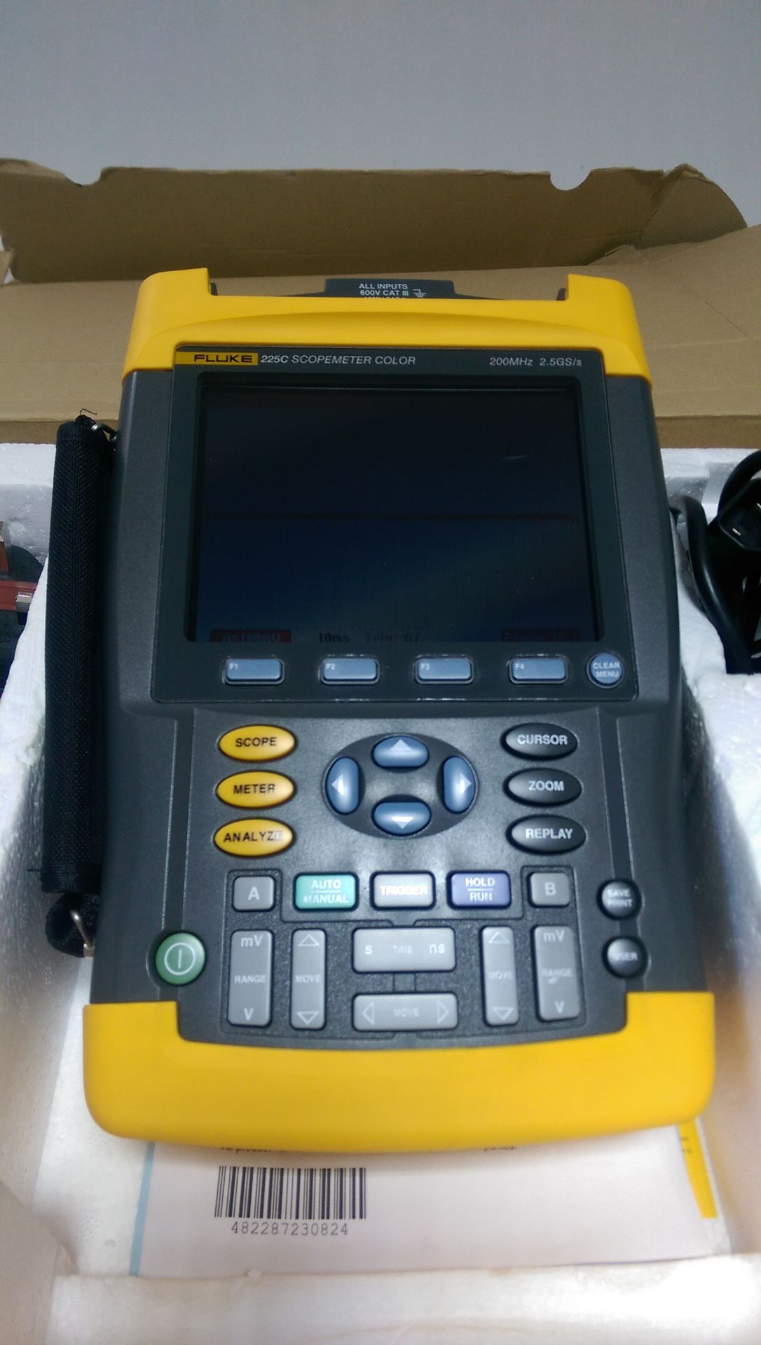 Fluke 225C Scopemeter Colour 200Mhz 2.5GS/s