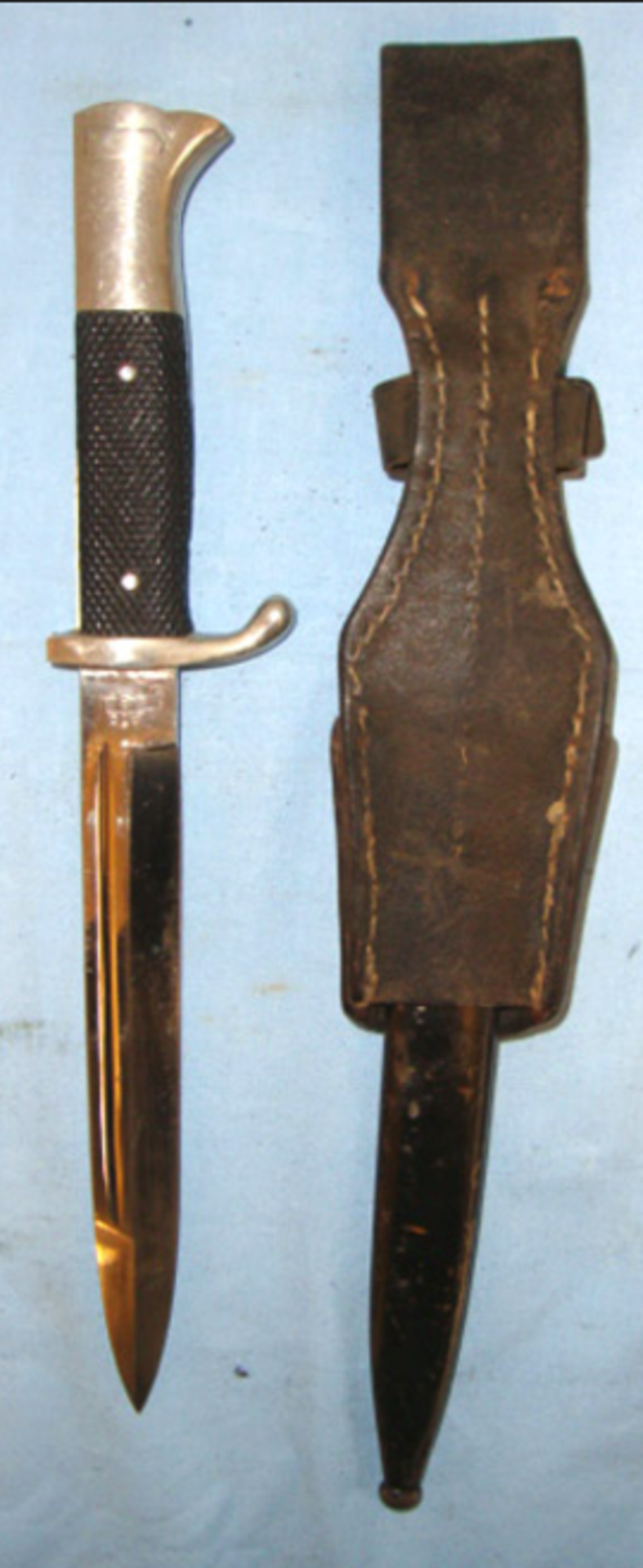 WW2 German NCO's Parade/Dress Bayonet By Alcoso With Scabbard & Cavalry Pattern Frog. - Image 3 of 3