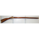 VERY RARE, C1860 AMERICAN Henry Parker Trenton New Jersey, 52 Bore Muzzle Loading Percussion Rifle