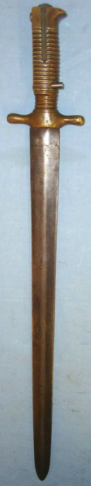 RARE, Italian Piedmont Model 1844 Artillery Sword Bayonet For The M1856 Bersaglieri Carbine