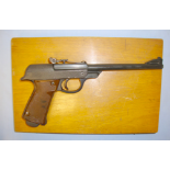 Cased, 1953-83, German, Walther LP 53, .177 Calibre, Air Pistol & Accessories.