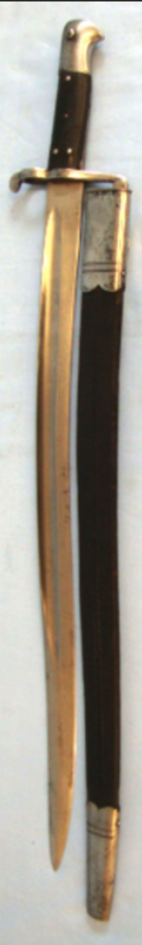 British 1860 Sword Bayonet and Scabbard.