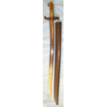 French Model 1842 Yataghan Sword Bayonet With Brass Grip For the Model 1840 Percussion Carbine