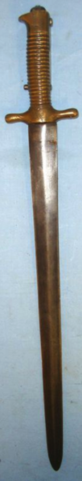 RARE, Italian Piedmont Model 1844 Artillery Sword Bayonet For The M1856 Bersaglieri Carbine - Image 2 of 3