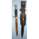 WW2 German NCO's Parade/Dress Bayonet By Alcoso With Scabbard & Cavalry Pattern Frog.