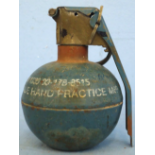 INERT DEACTIVATED. American M69 Practice Fragmentation Hand Grenade.