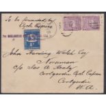 WESTERN AUSTRALIA 1896 (Aug 31) - Cover (unobtrusive horizontal fold) from Sydney bearing NSW 1d