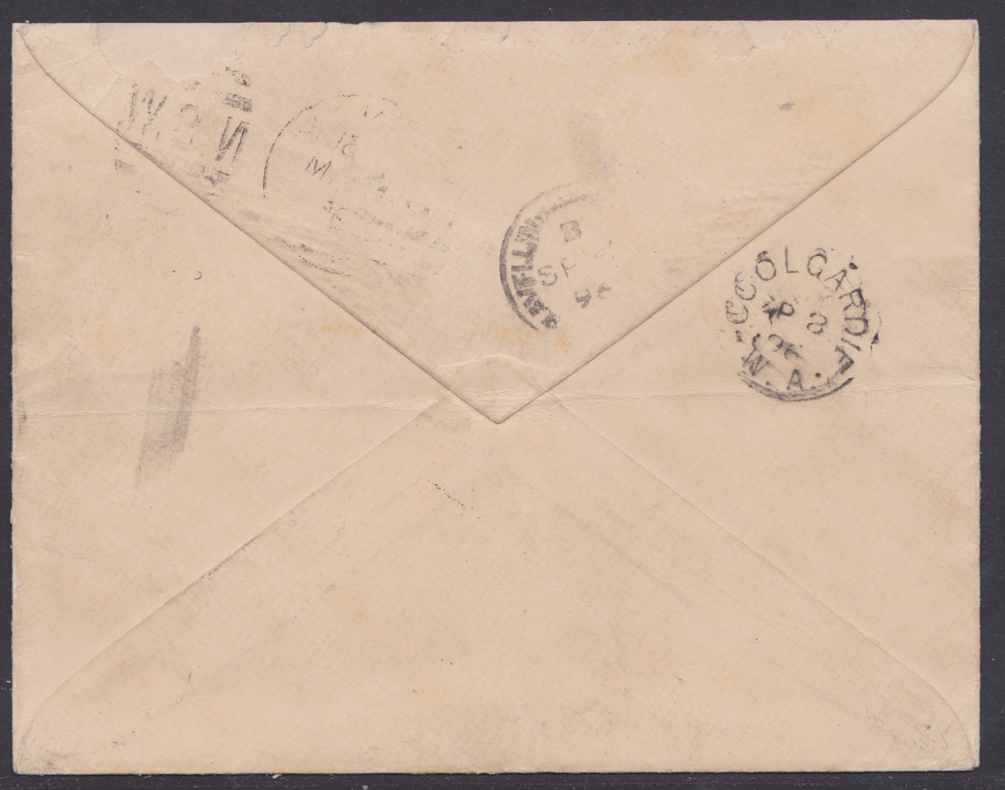 WESTERN AUSTRALIA 1896 (Aug 31) - Cover (unobtrusive horizontal fold) from Sydney bearing NSW 1d - Image 2 of 2