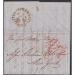 CRASH & WRECK MAIL - S.S. GREAT BRITAIN 1846 (September 19) - Entire letter prepaid 8d from