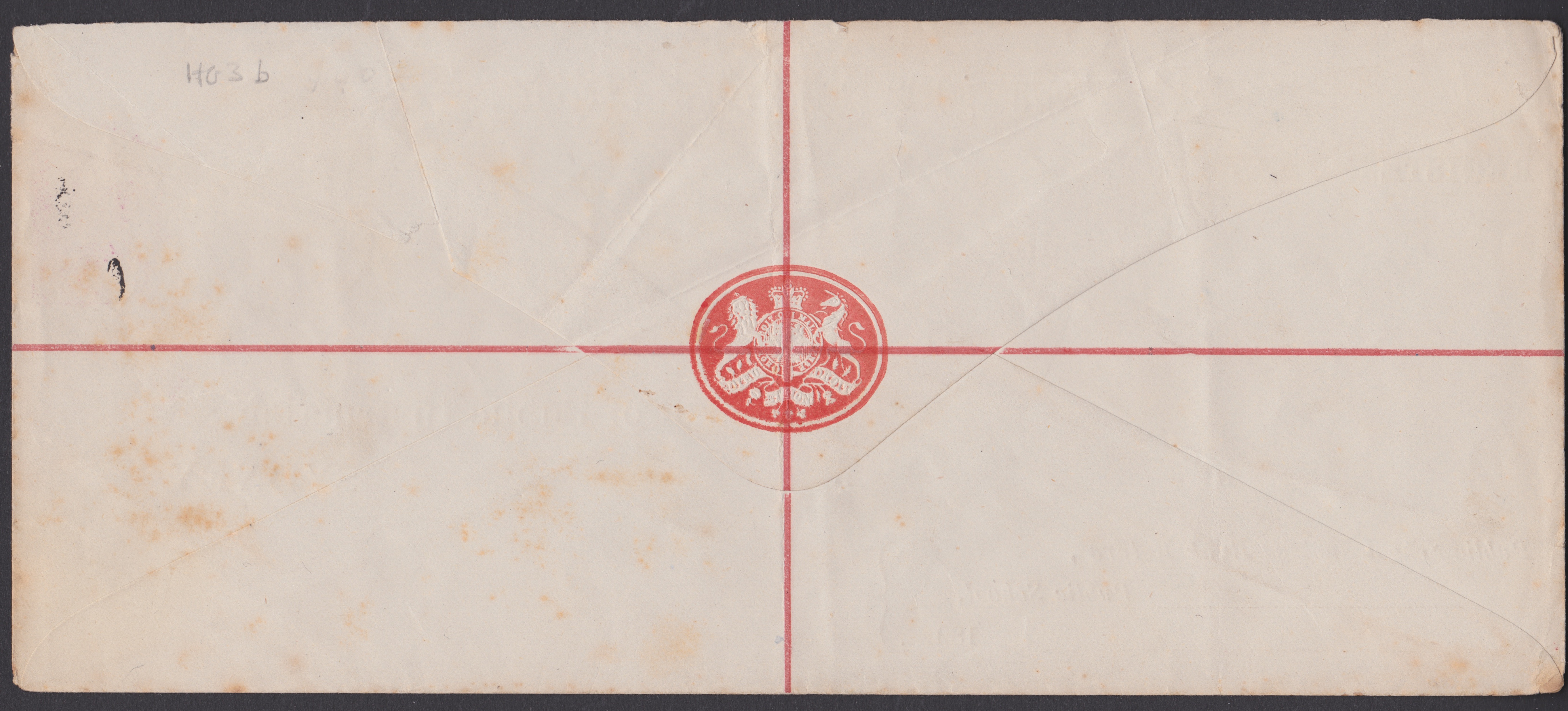 NEW SOUTH WALES 1892 - 6d OHMS postal stationery registration envelope from the Savings bank at - Image 2 of 2