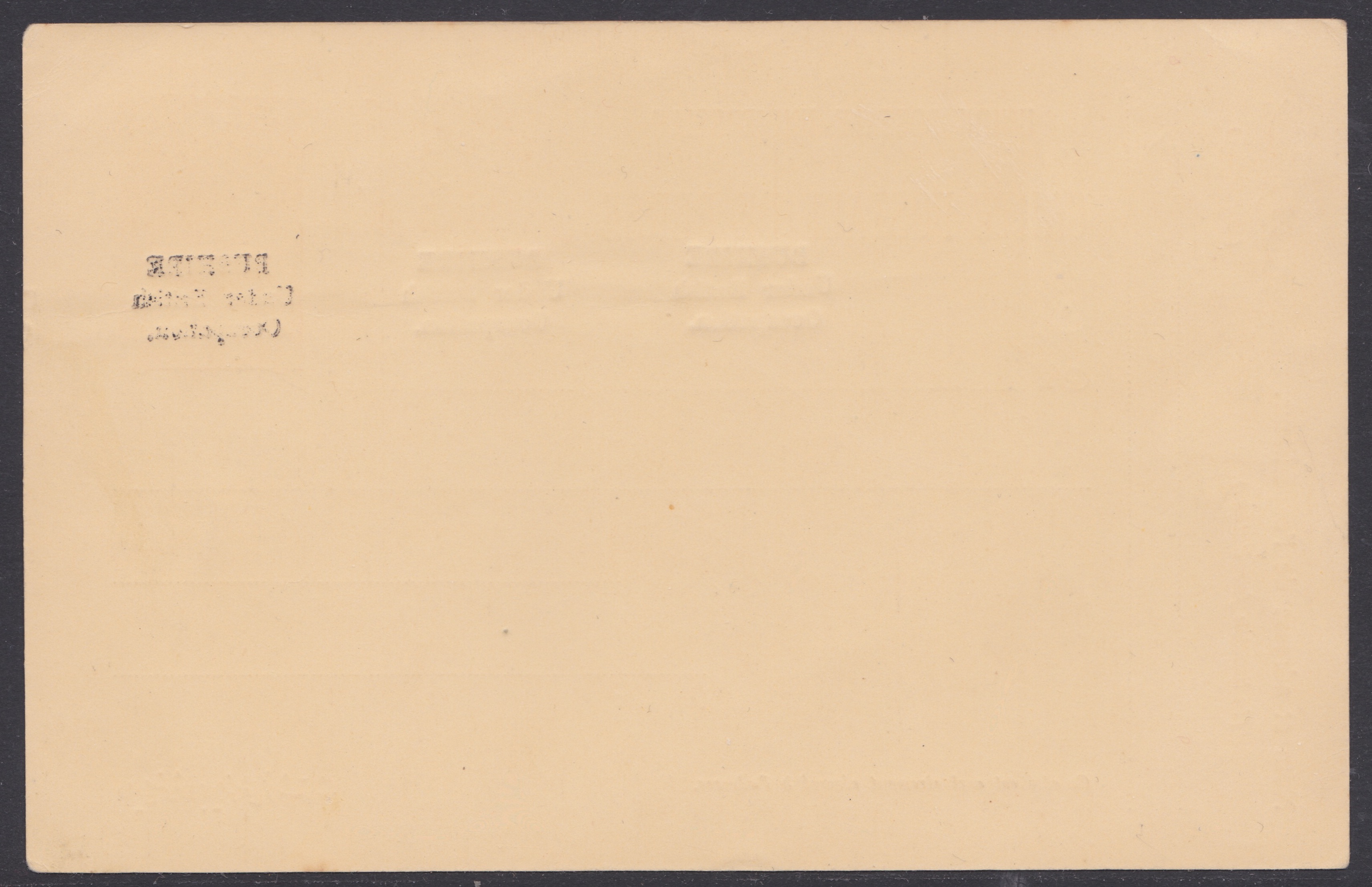 PERSIA - BUSHIRE 1915 - Shah Ahmed Mirza 5ch postal stationery postcard overprinted "BUSHIRE Under - Image 2 of 2