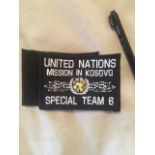 rare united nations kosovo special team 6 velcro patch