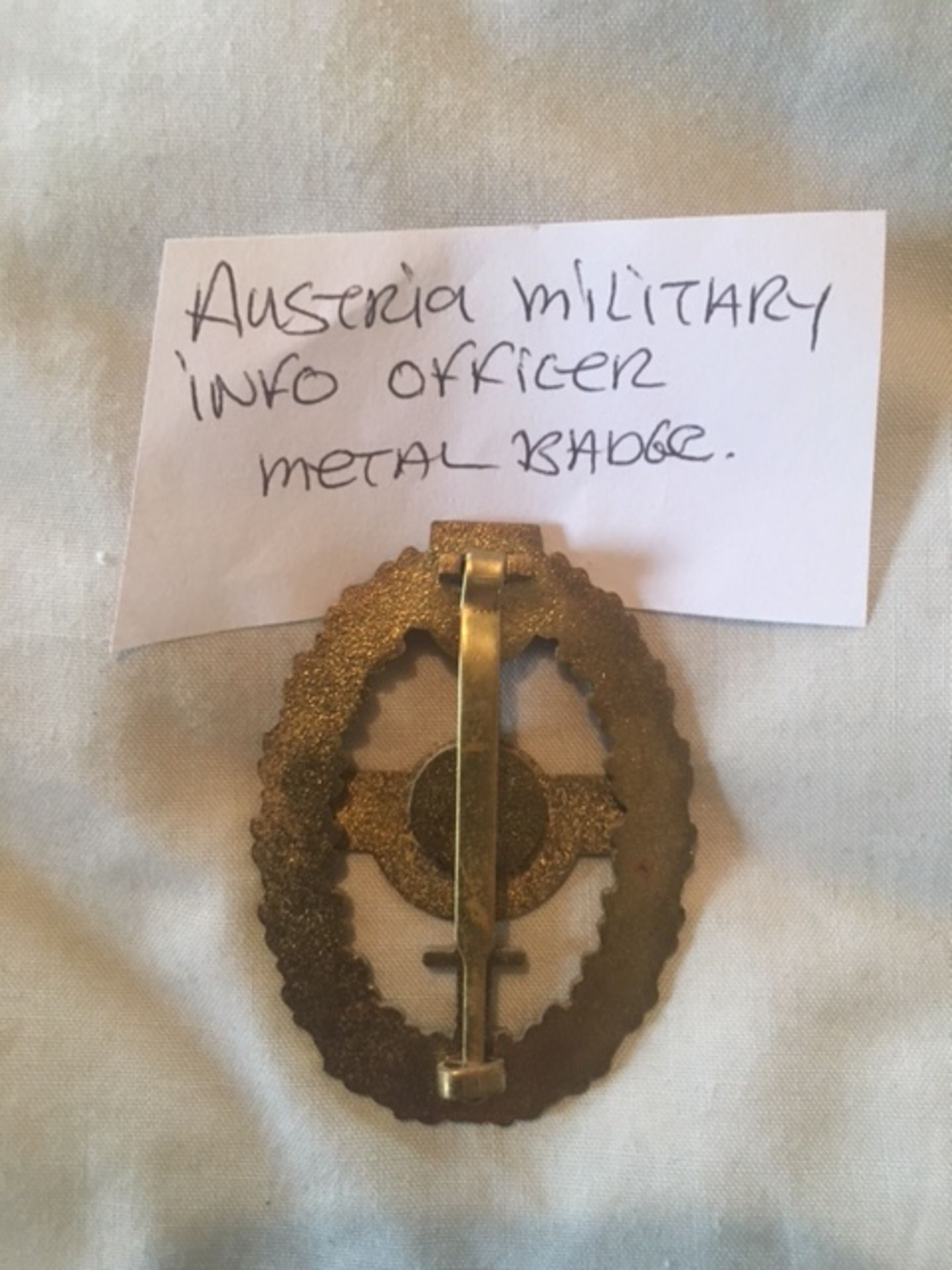 Austria military info officer badge - Image 2 of 2